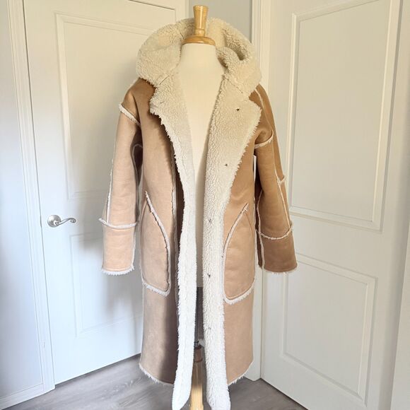 Anthropologie Pilcro Sherpa Reversible Coat - Picture 2 of 6